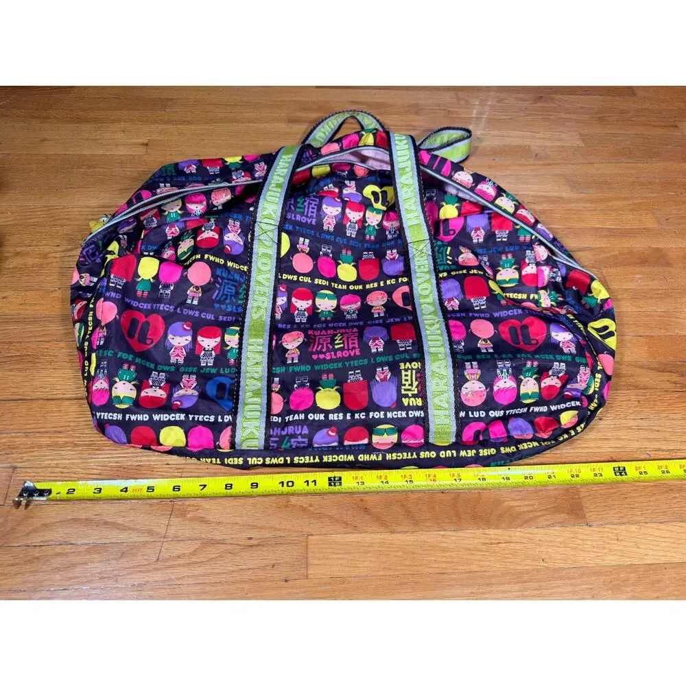 Harajuku Lovers Gwen Stefani Y2K Large Duffel Weekender Bag Kawaii Character Pri